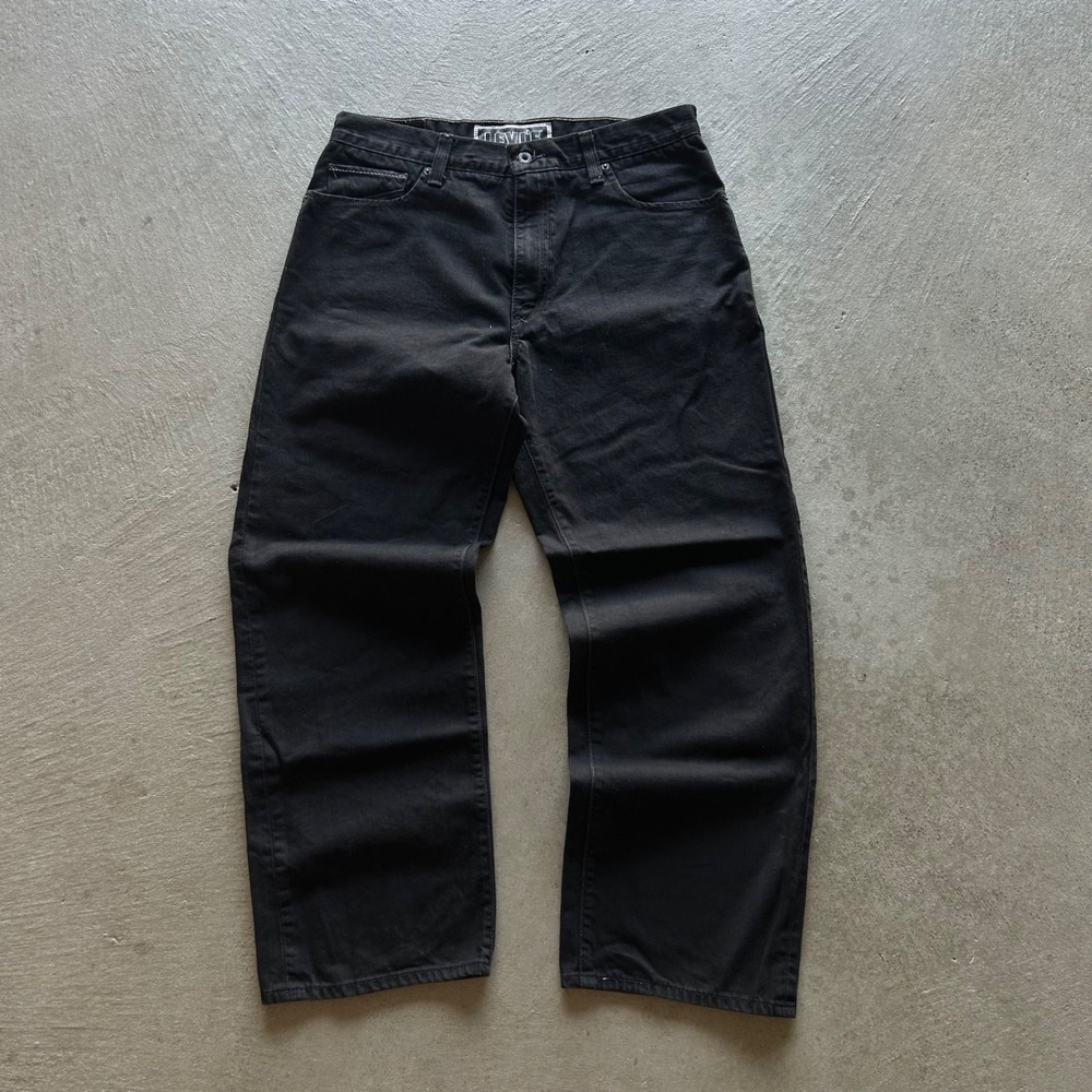 Vintage Levis 569 Jeans Size 36x32 Black Loose Straight Baggy Y2K Purple Skater